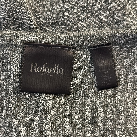Rafaella Black & Gray Space Dye Silver Stud Tank Top Size Large - Picture 4 of 4